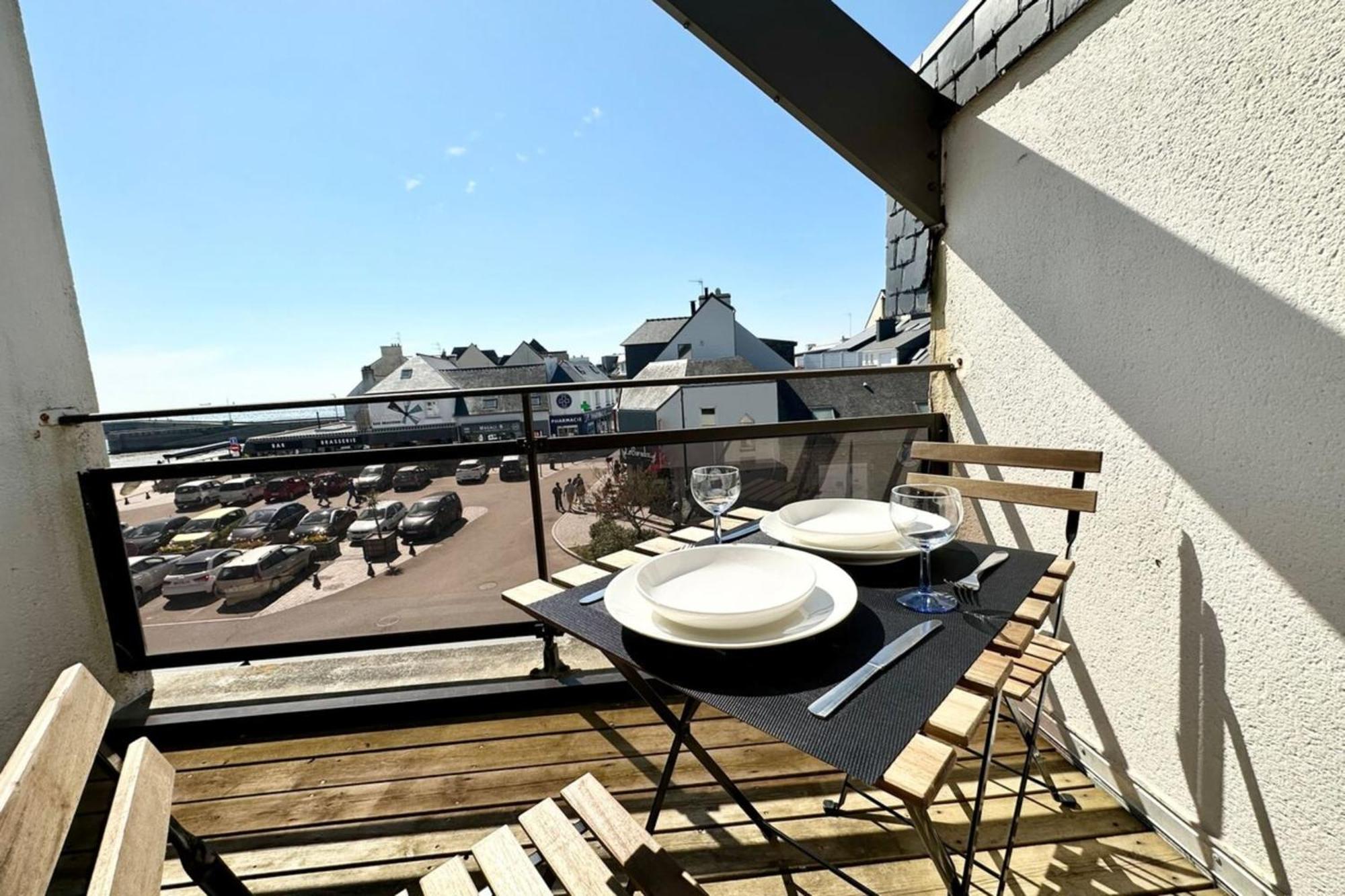 T2 Neuf Top Cocooning Terrasse - Face A La Mer Ploemeur Exterior foto