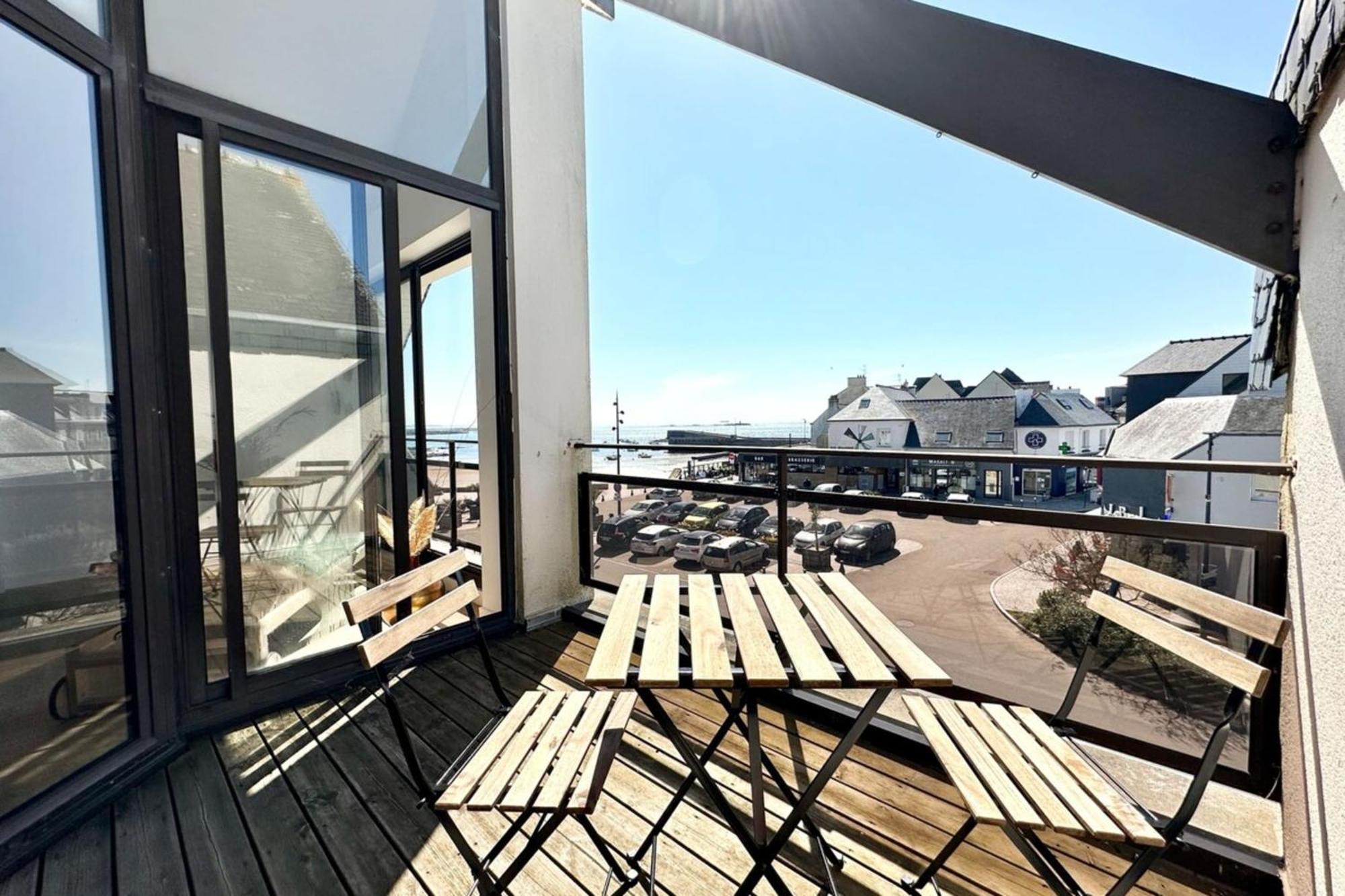 T2 Neuf Top Cocooning Terrasse - Face A La Mer Ploemeur Exterior foto
